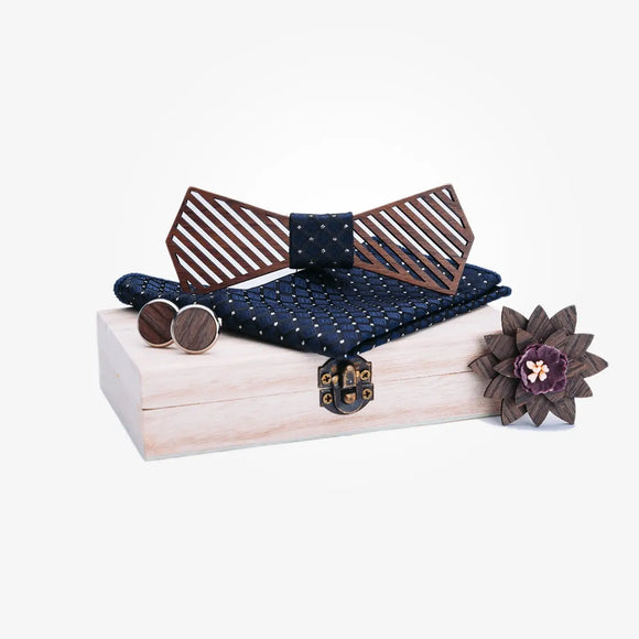 Blue Charm Bow Tie Box