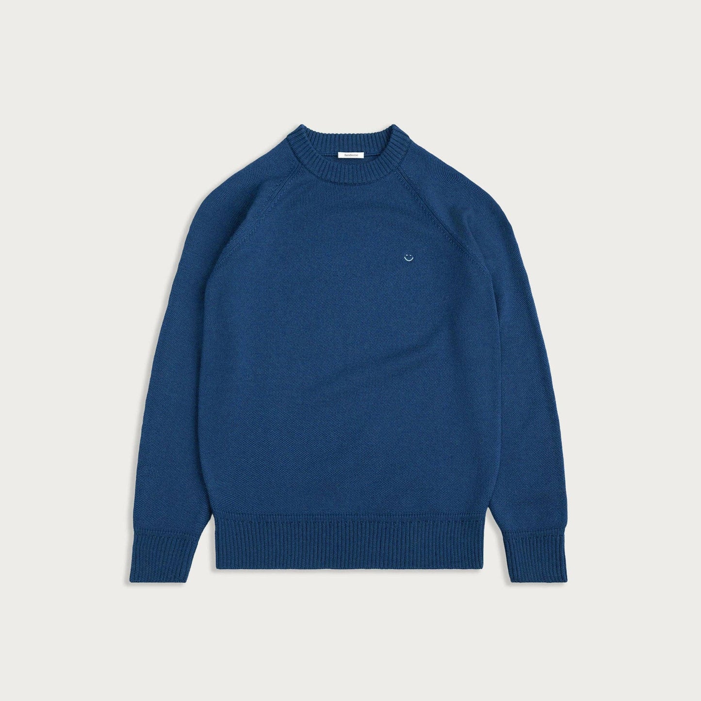 Australian Merino Wool Top Marine Blue Smiley