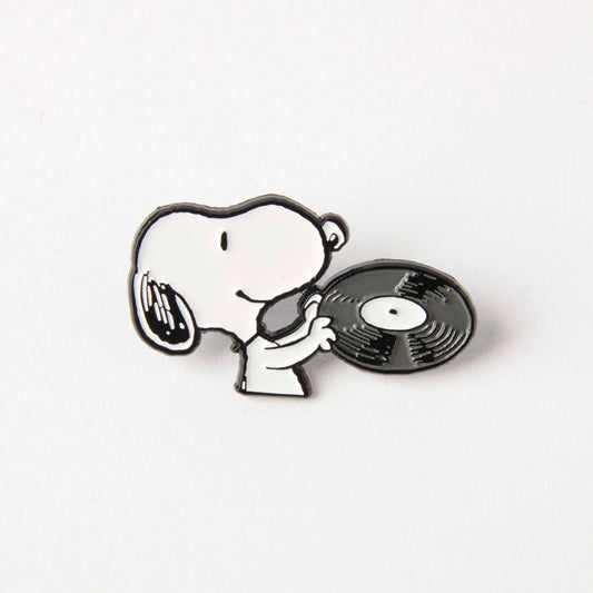 Peanuts Pin - Music is Life - Record