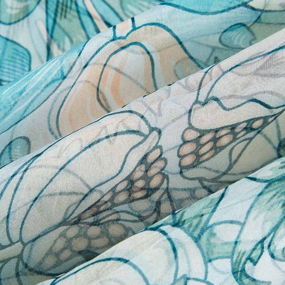 William Morris Pomegranate & Lily Pure Silk Scarf