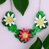 Waterlily Trio Necklace