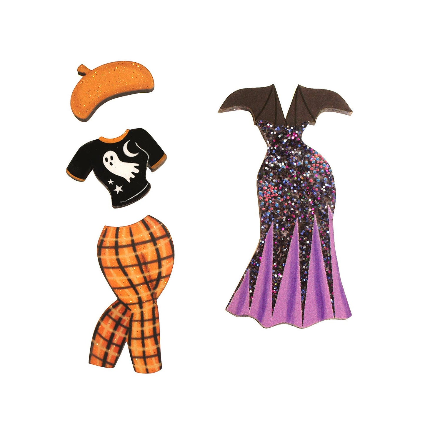 Ghost Halloween Outfit Brooches