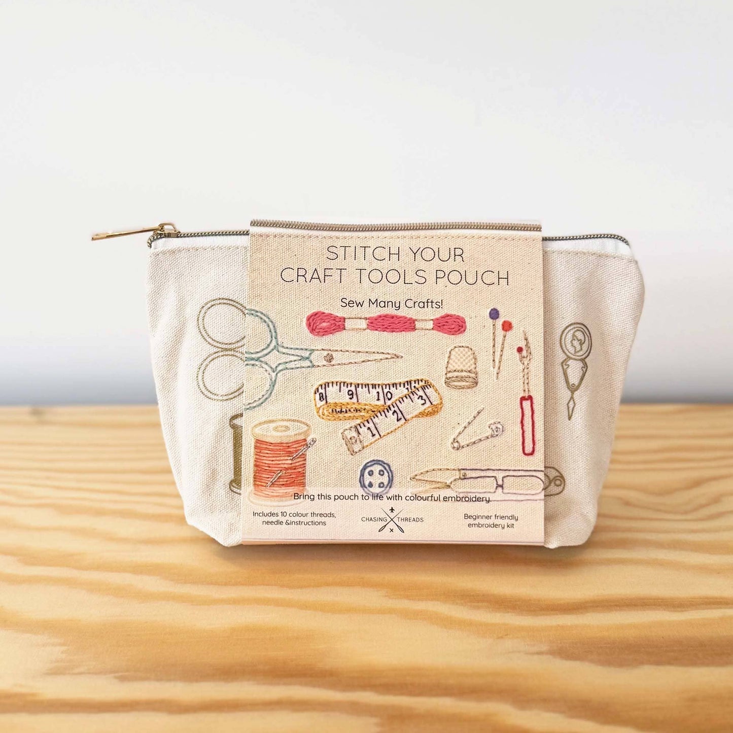 Stitch Your Craft Tools Zip Pouch - Embroidery Kit