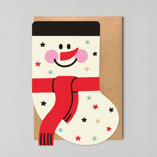 Snowman Stocking Card