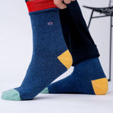 BILLYBELT Striped Combed Cotton Socks - Elementary