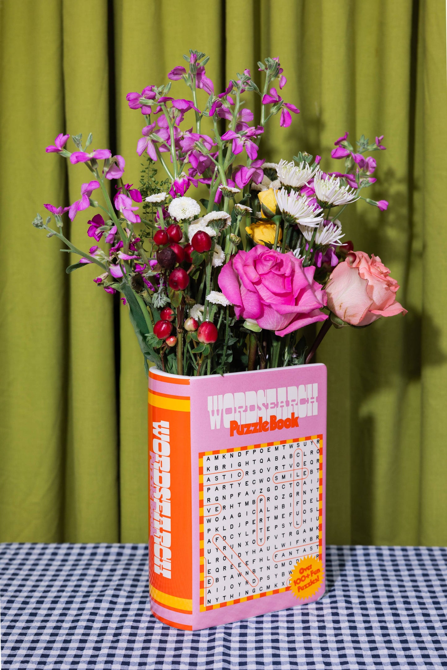 Word Search Book Vase