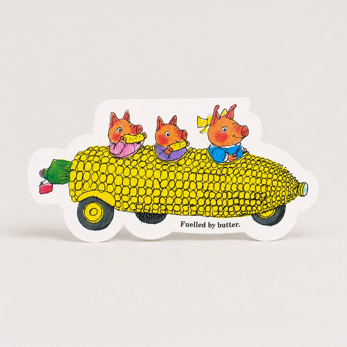 Richard Scarry Card - Corn on the Cob Car