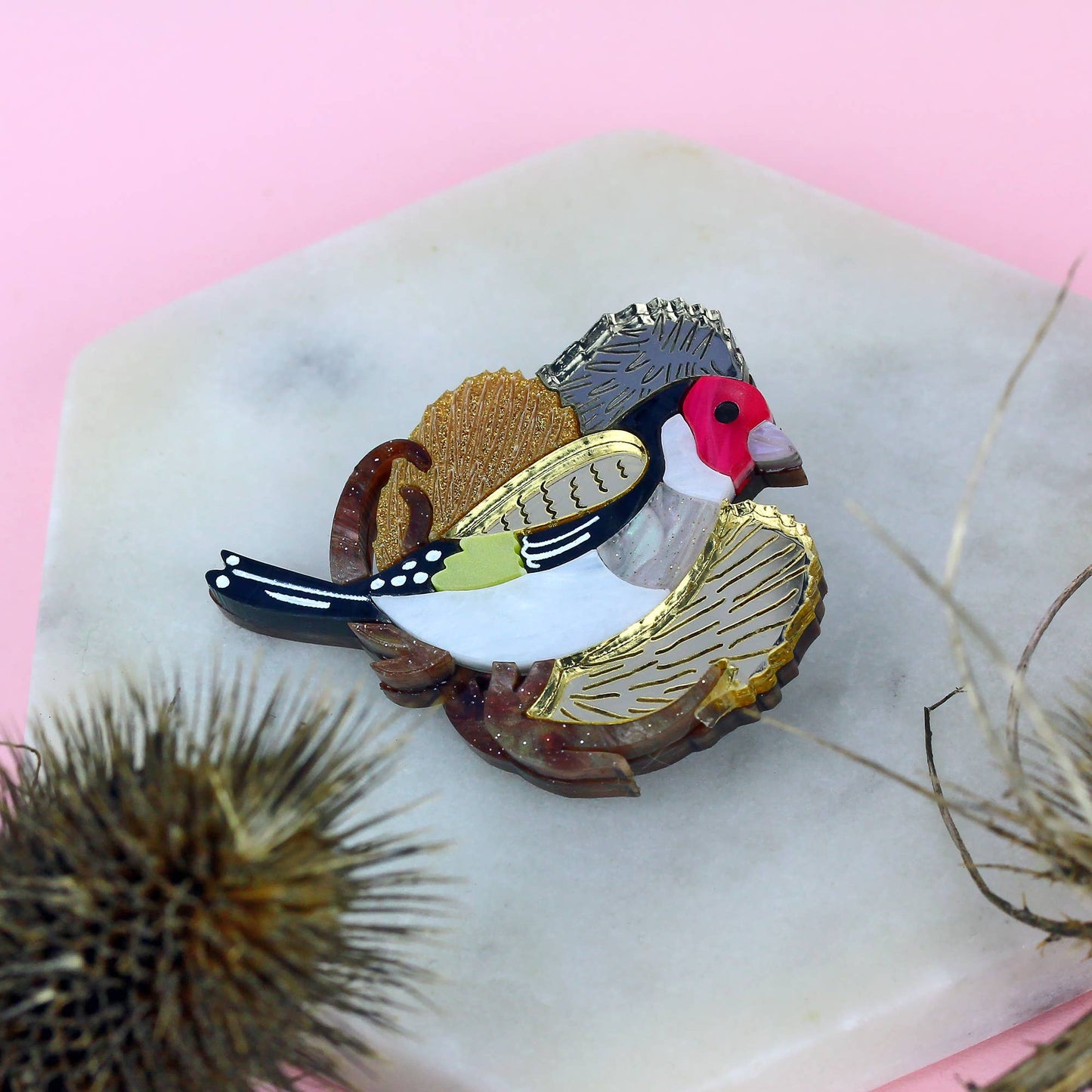 Goldfinch Brooch