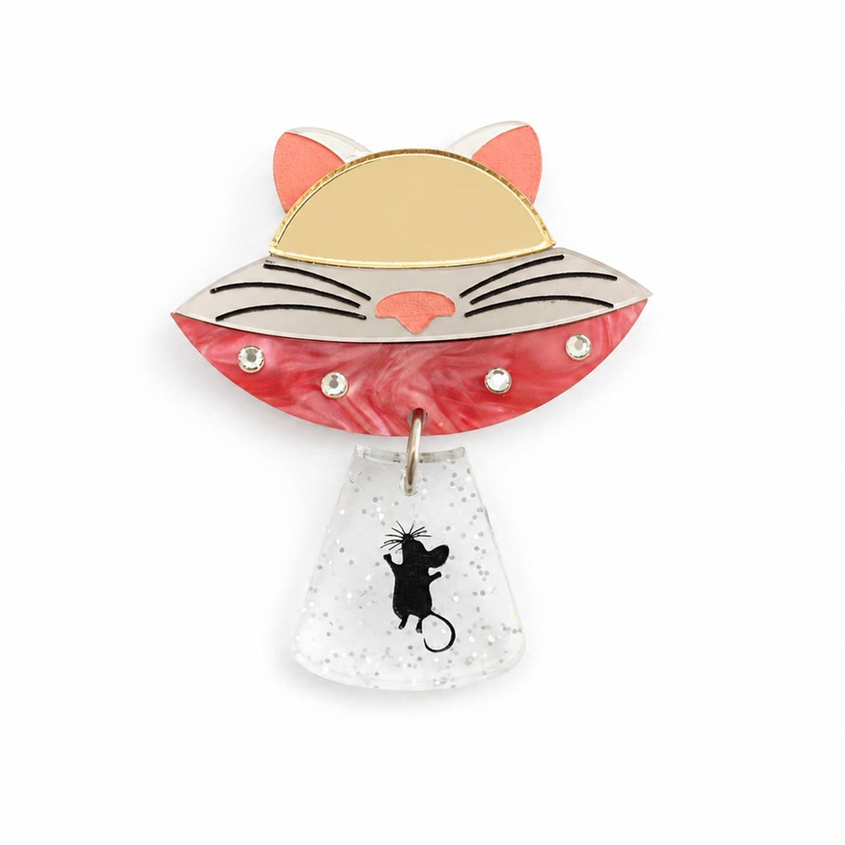 Cat UFO Button Cover