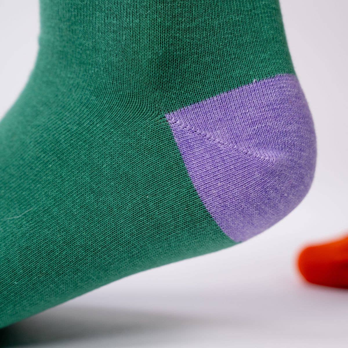 BILLYBELT Solid Combed Cotton Socks - Green