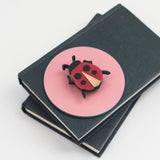 Ladybird Acrylic Brooch