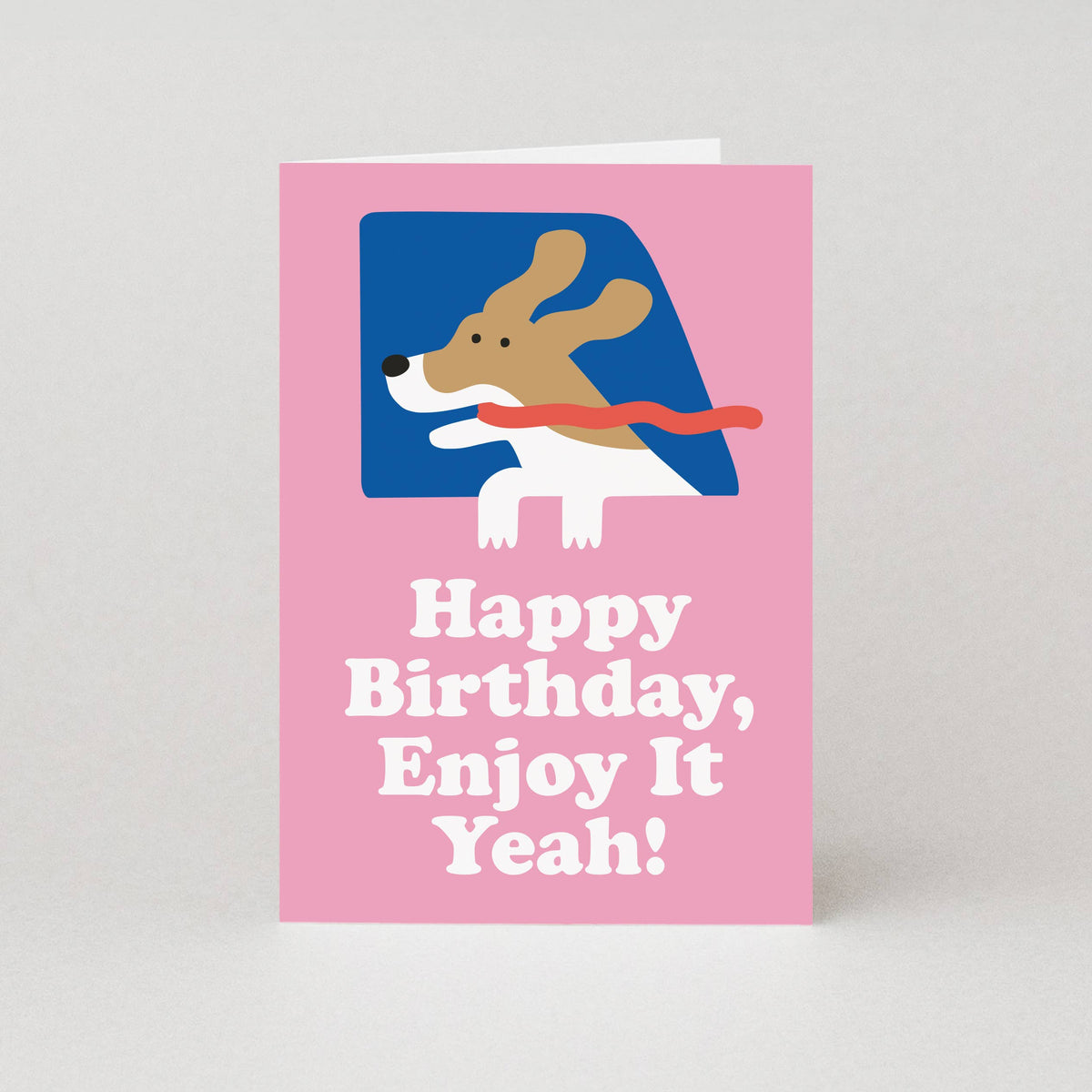 Enjoy Yourself Dog Birthday Card