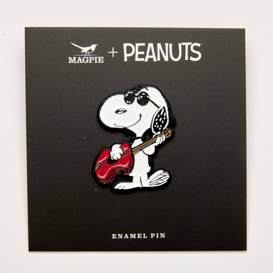 Peanuts Pin - Music is Life - Guitar