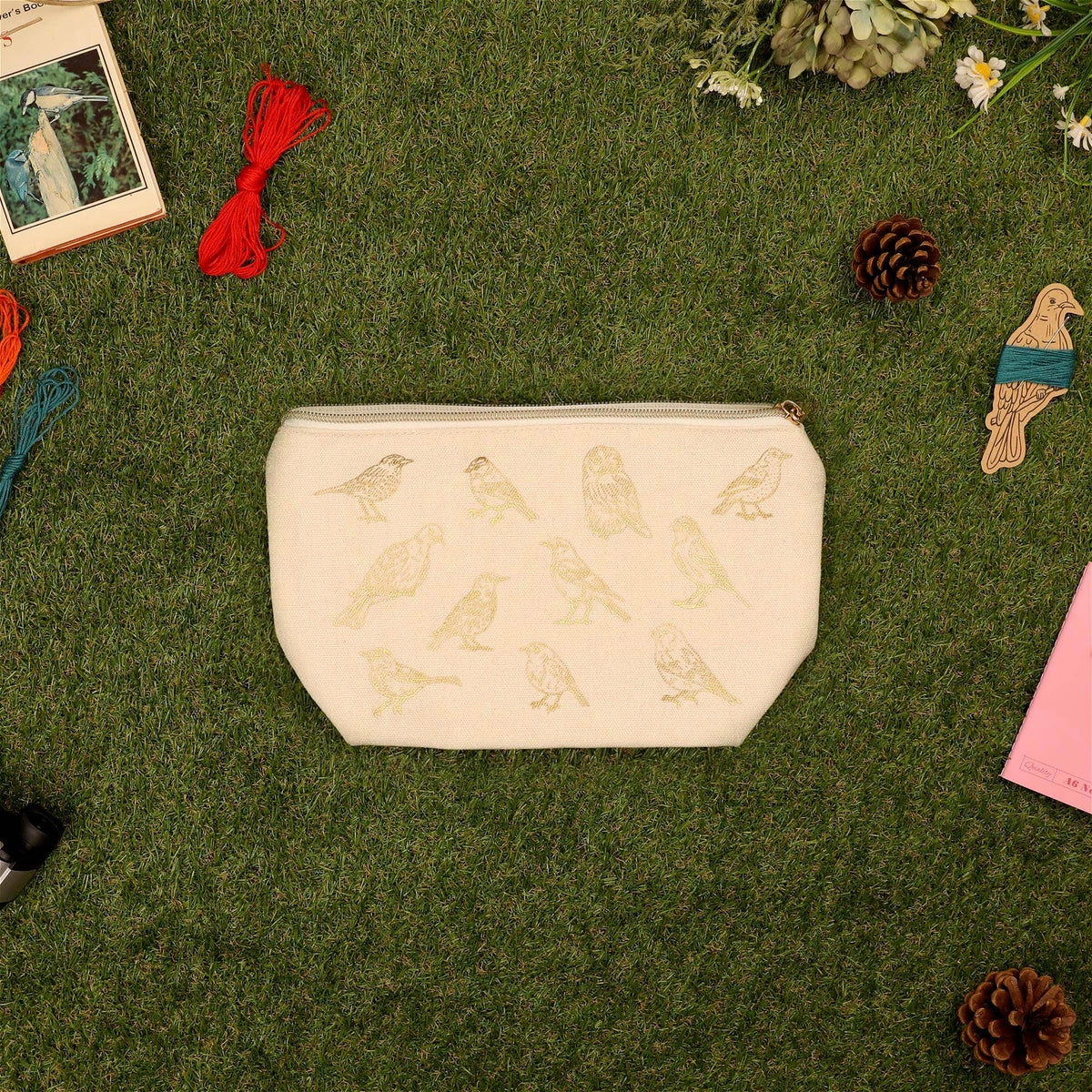 Stitch Your Birds Zip Pouch - Embroidery Kit
