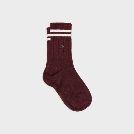 BILLYBELT Retro Socks - Burgundy
