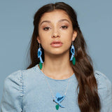 Blue Parrot Earrings