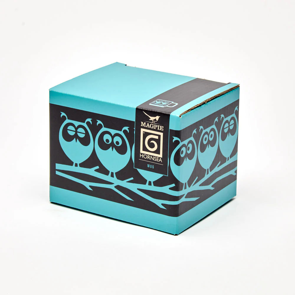 Hornsea Mug - Owls on Branch Teal