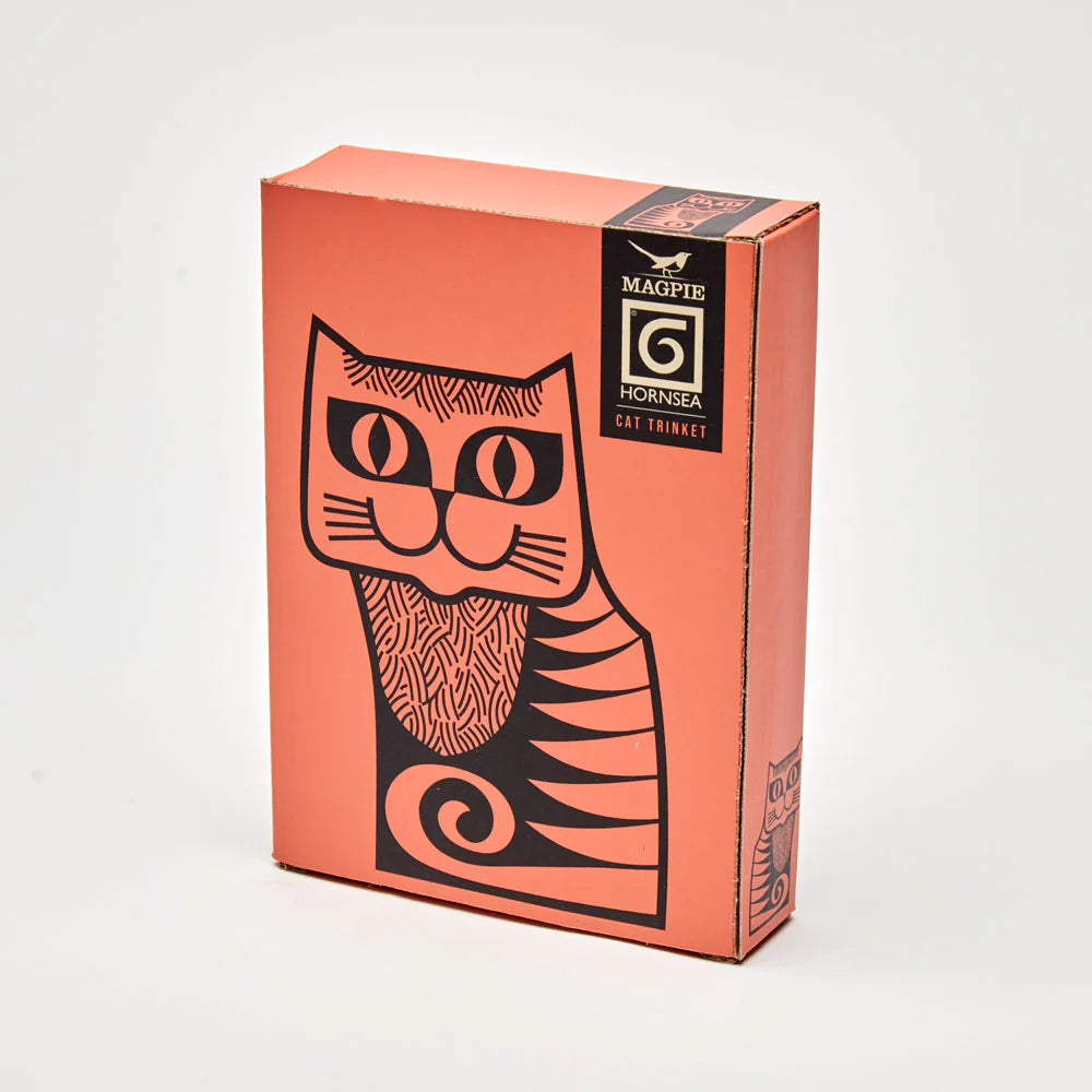 Hornsea Trinket Dish - Cat Orange