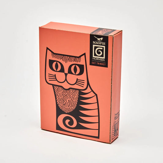 Hornsea Trinket Dish - Cat Orange