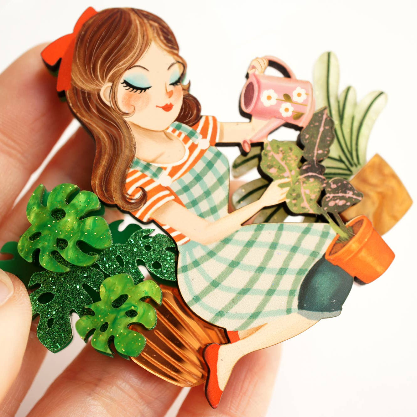 Gardener Girl Brooch