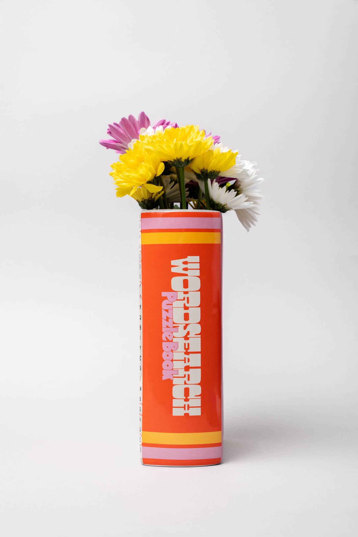 Word Search Book Vase