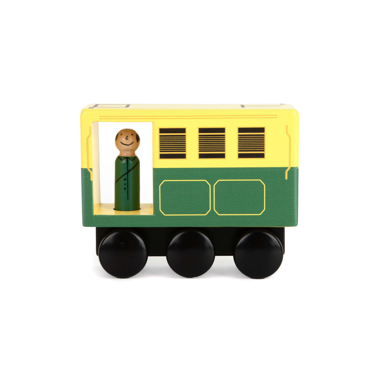 Wooden Melbourne Tram Push Along Toy