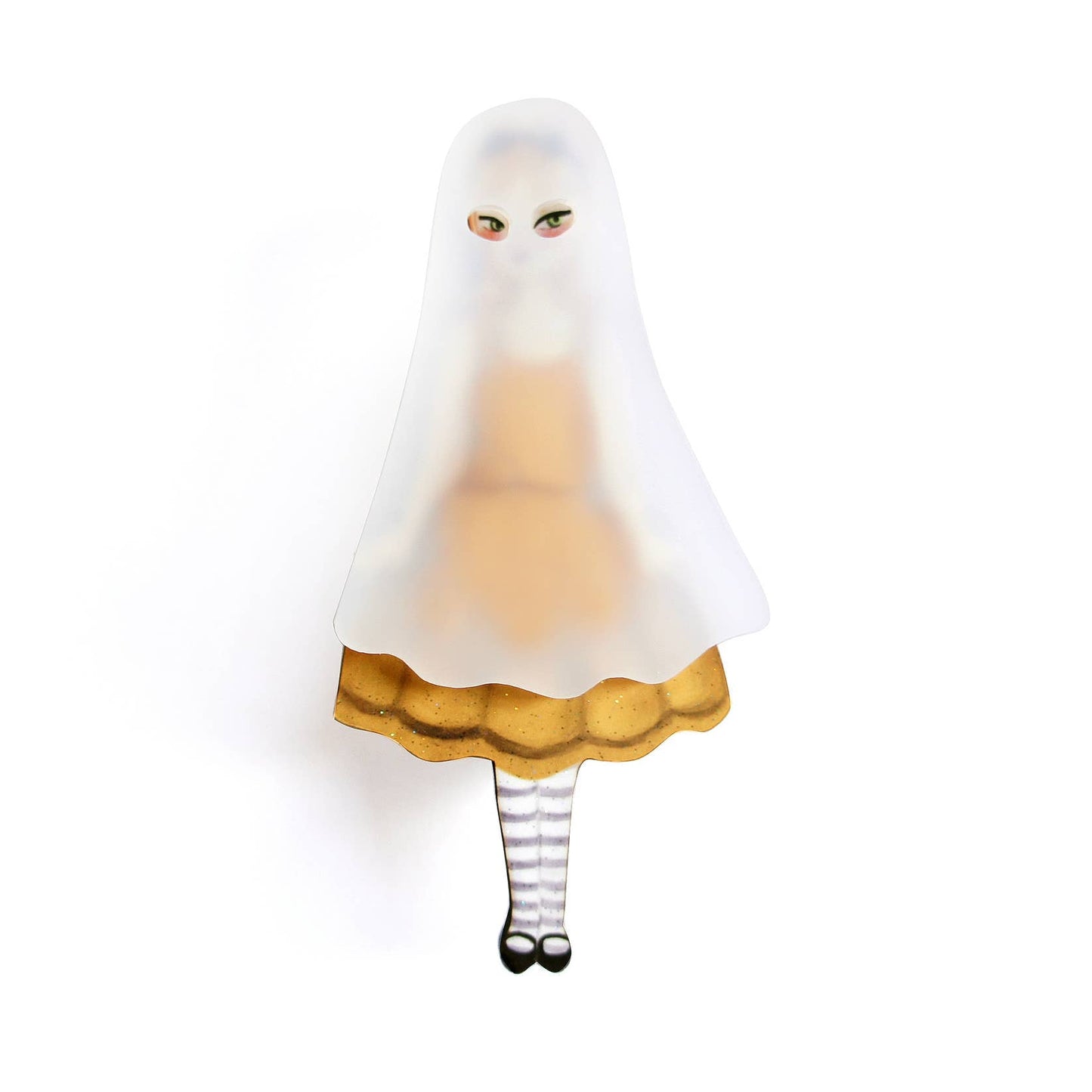 Ghost Girl Brooch