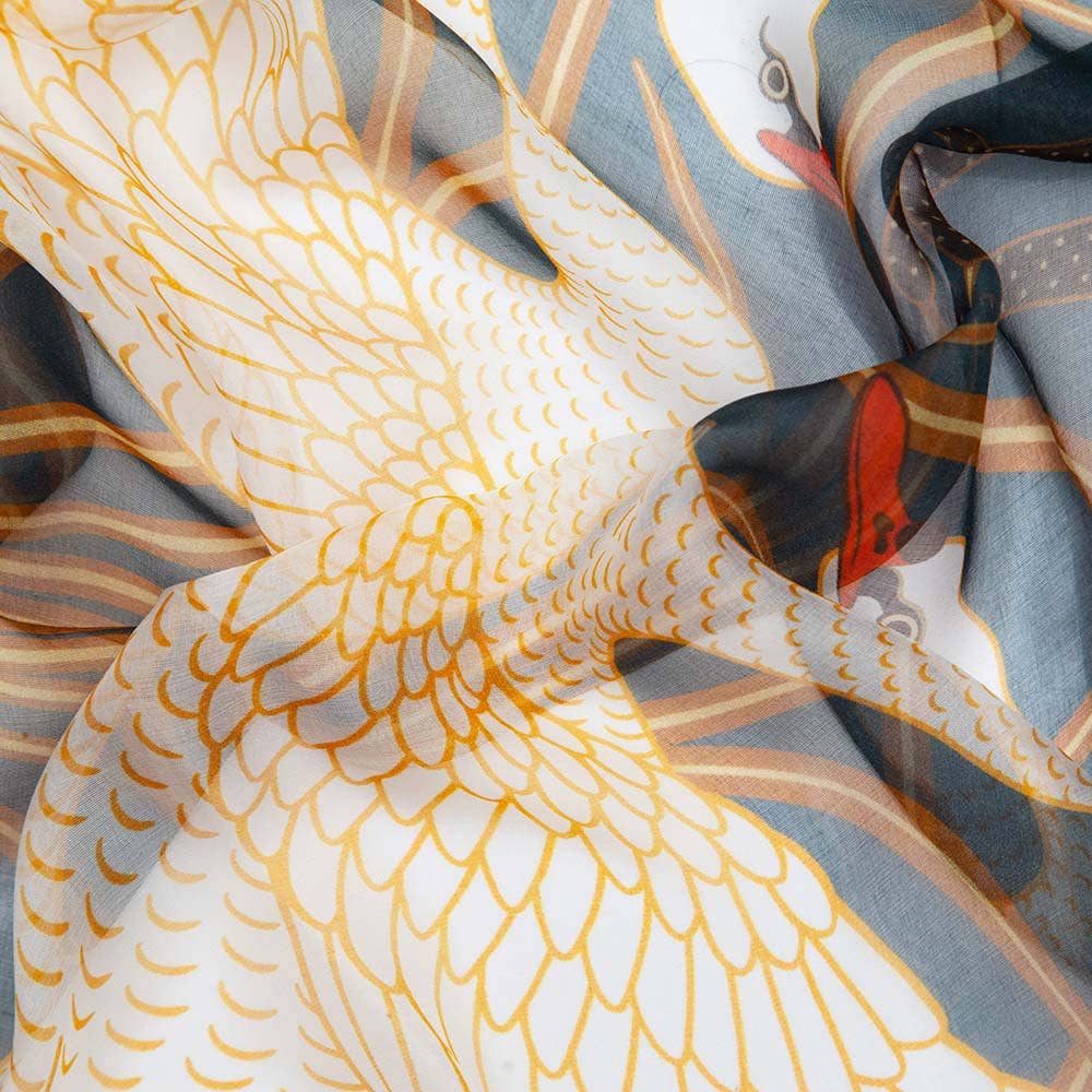 Walter Crane The Swan Pure Silk Scarf