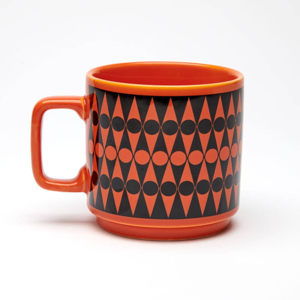 Hornsea Mug - Backgammon Orange