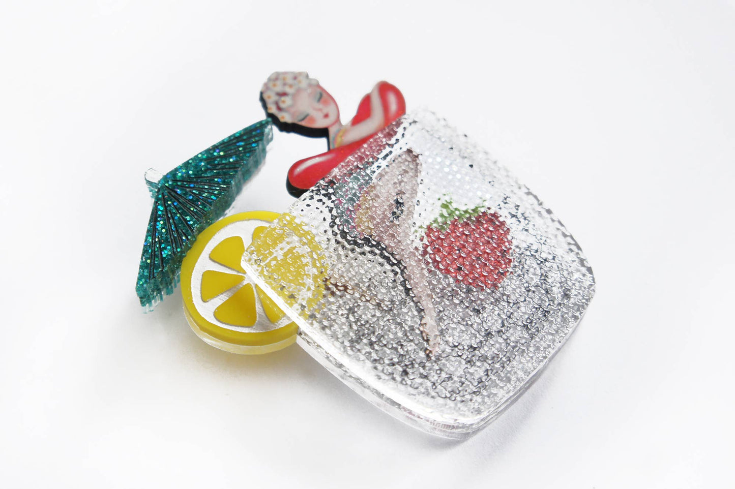 Pin-Up Cocktail Brooch