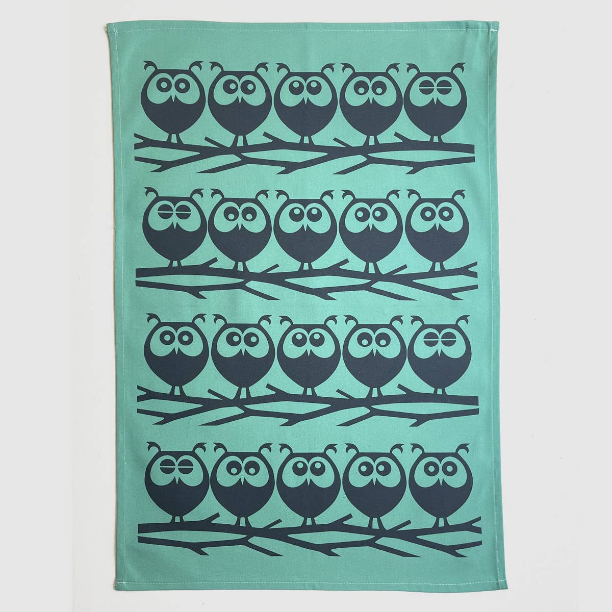 Hornsea Tea Towel - Owls on Branch