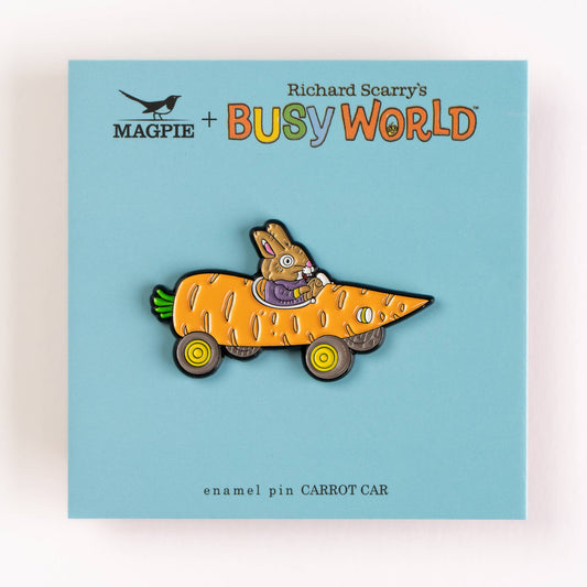 Richard Scarry Enamel Pin - Carrot Car