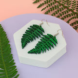 Green Fern Earrings