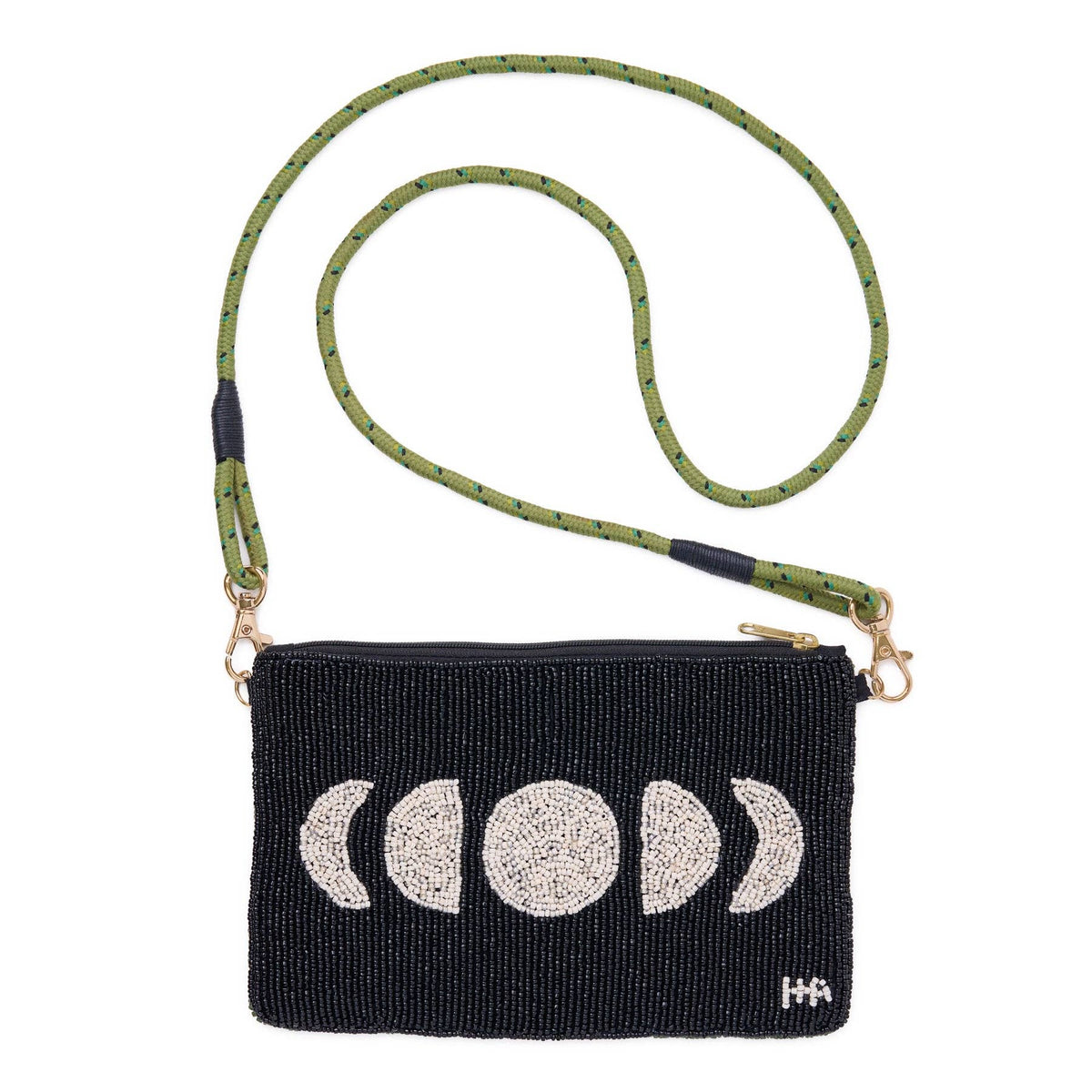 Leila Fox Seed Bead Clutch With Strap