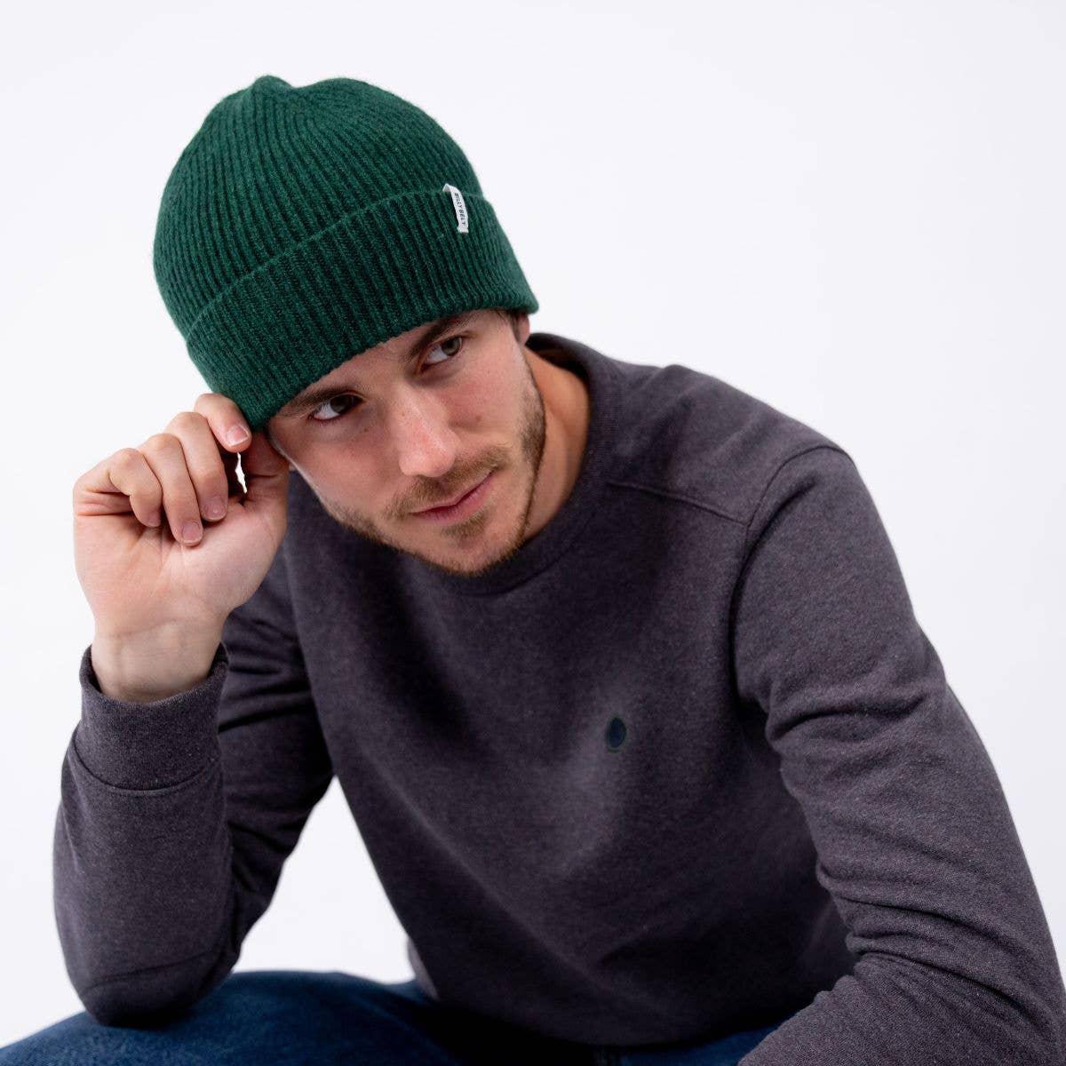 BILLYBELT English Green Lambswool Beanie