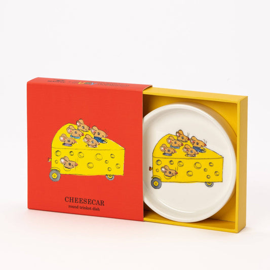 Richard Scarry Trinket Dish - Round - Cheese Car