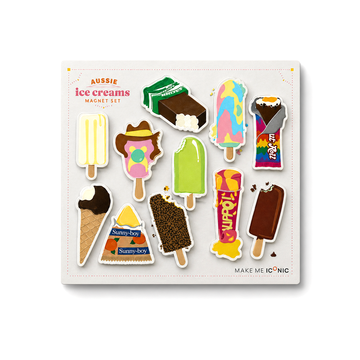 Australian Ice Creams Magnet Set