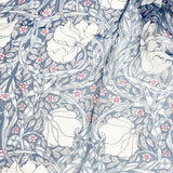 William Morris Pimpernel and Thyme Blue Pure Silk Scarf