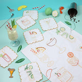 Stitch Your Cocktail Napkins - Cocktail Embroidery Kit