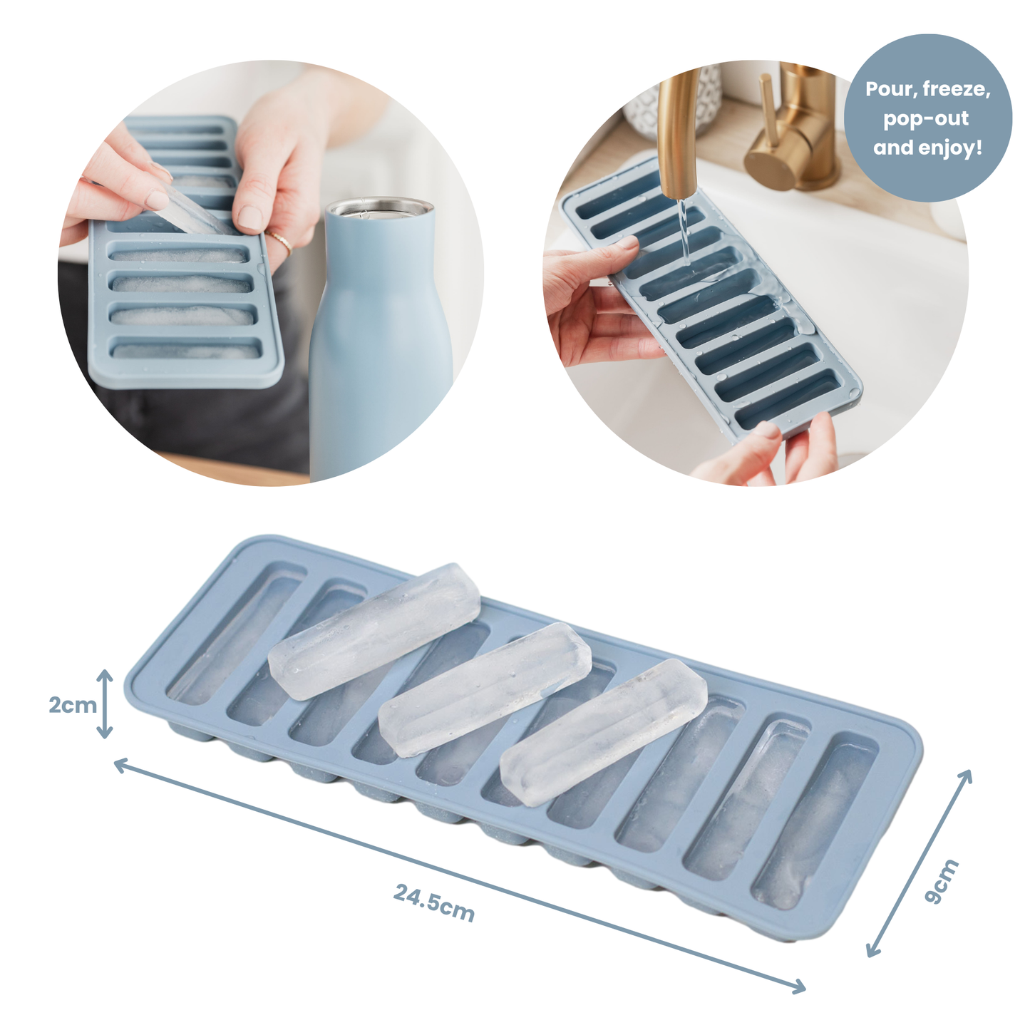 Bottle Stick Silicone Ice Cube Tray
