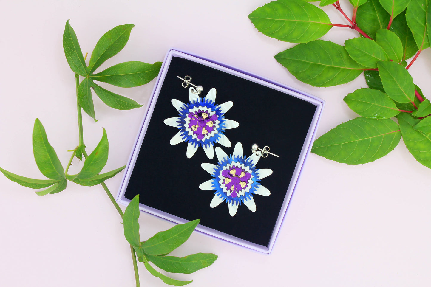 Passion Flower  Earrings