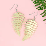 Gold Fern Earrings