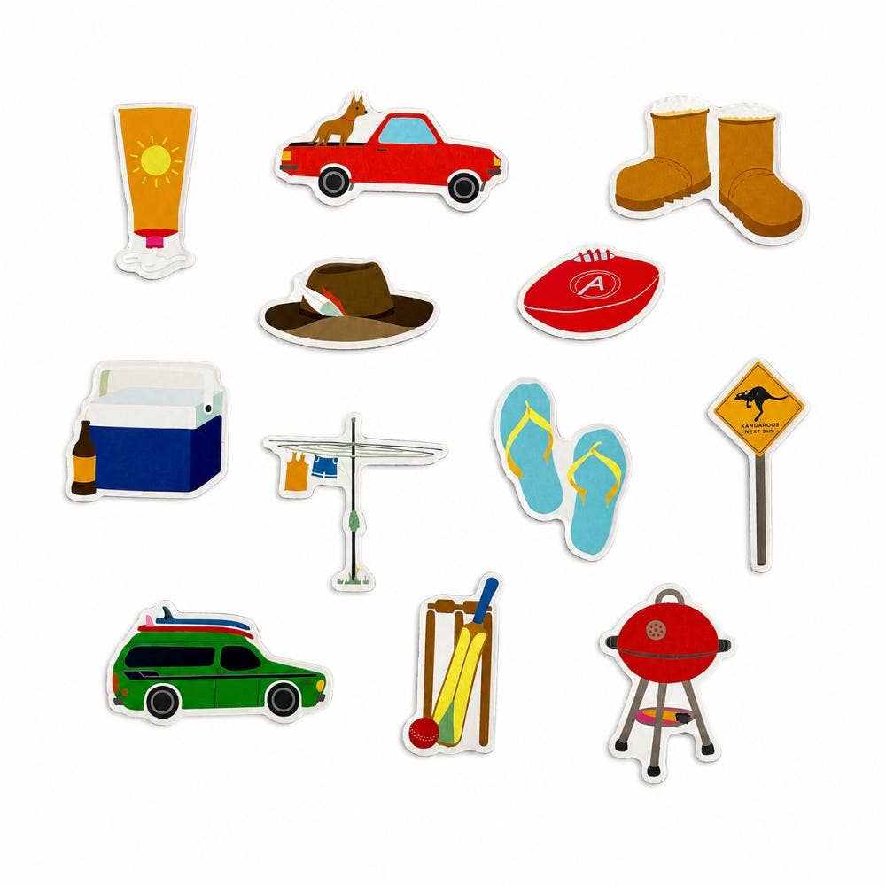 Australian Icons Magnet Set