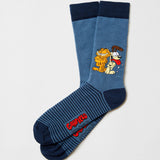 BeGarfield & Odie Blue Socks