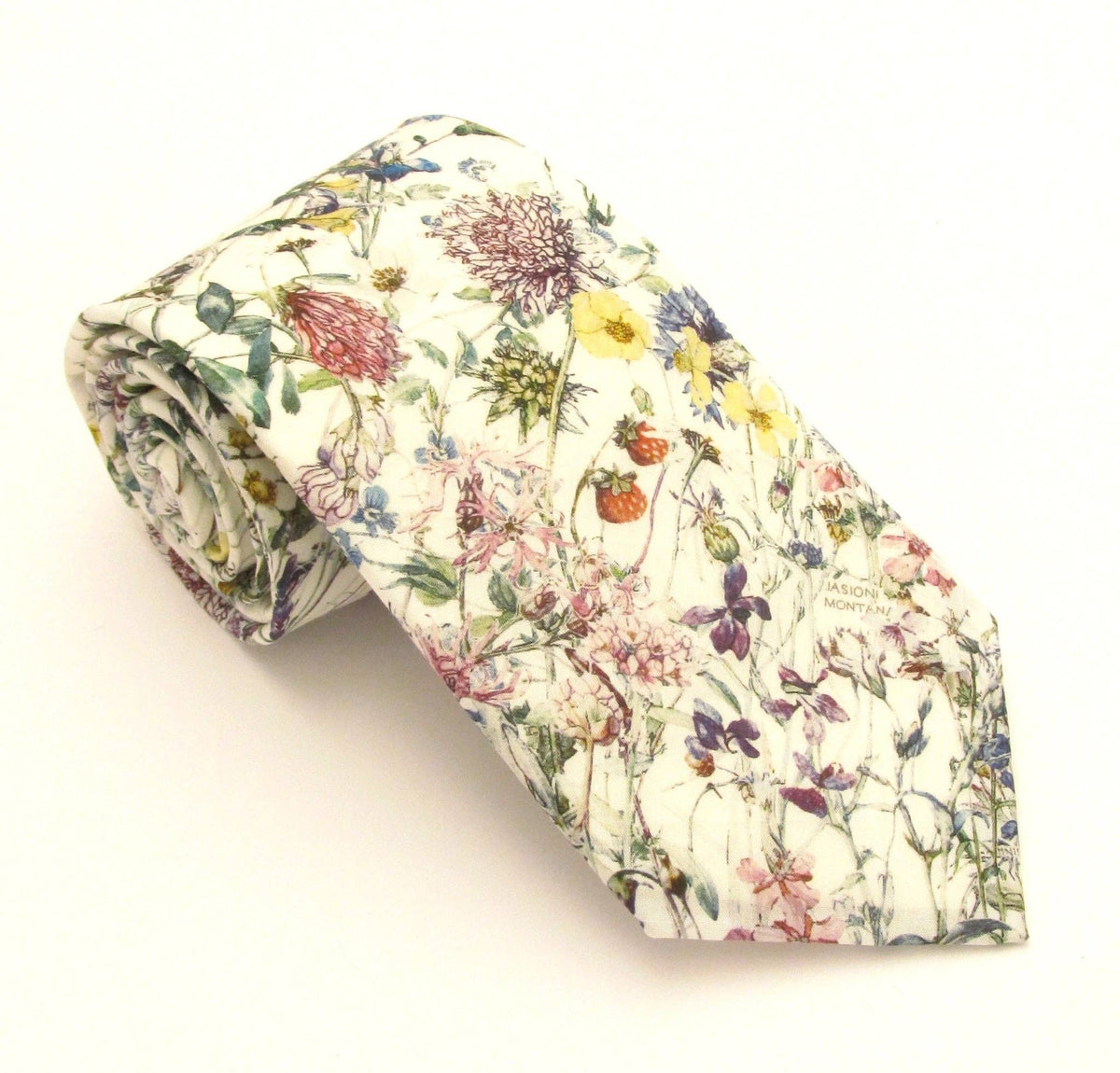 Wild Flowers Tana Lawn Cotton Tie - Ivory