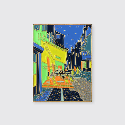 Café Terrace at Night Enamel Pin