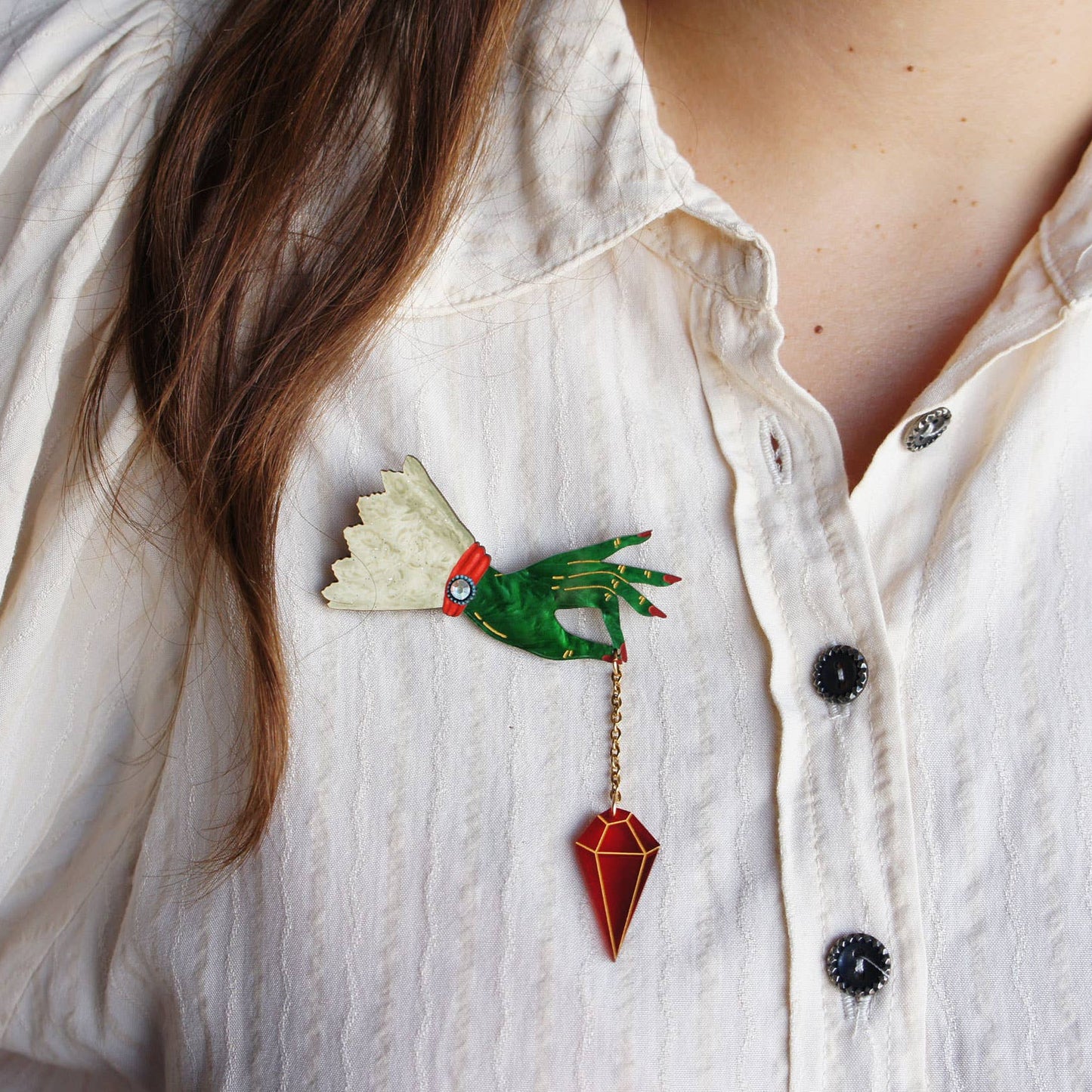 Witch's Pendulum Brooch