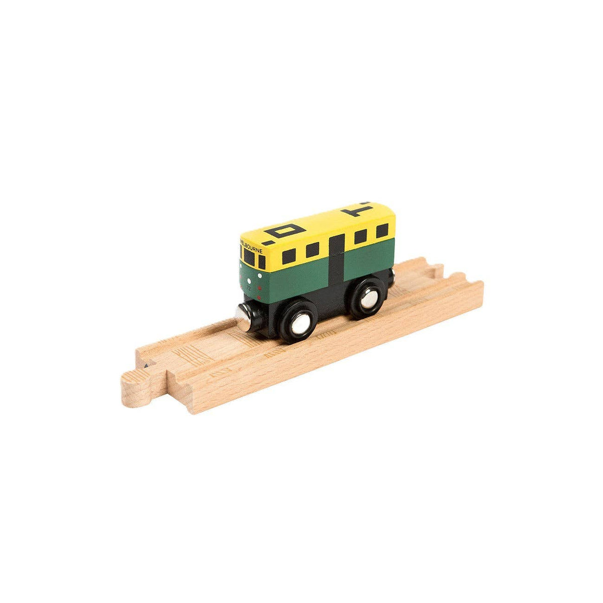 Wooden Mini Melbourne Tram Push Along Toy