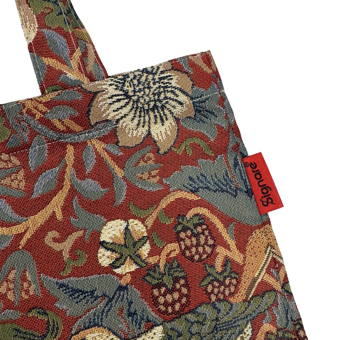 William Morris Strawberry Thief Red Tote Bag