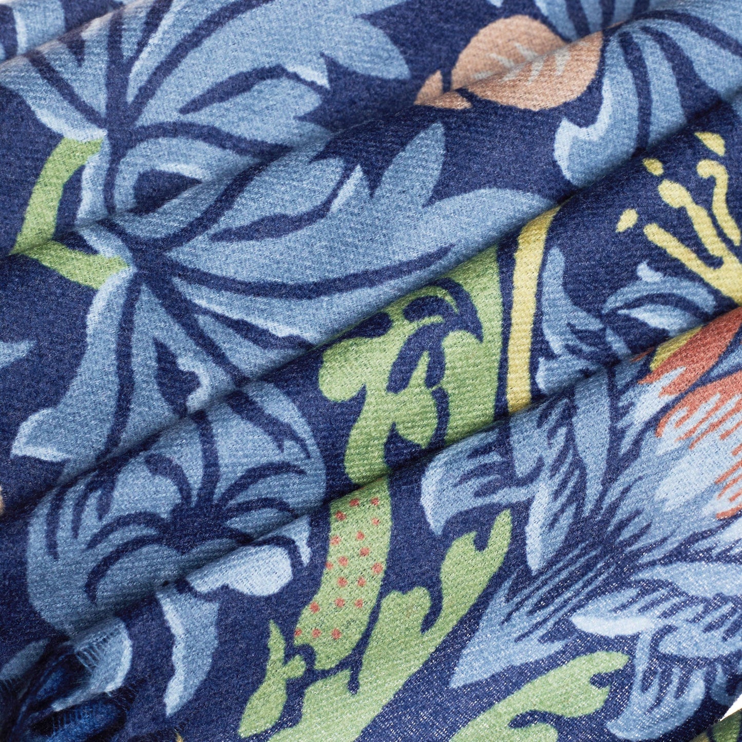 William Morris Strawberry Thief Blue Pashmina
